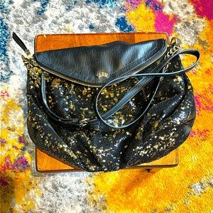Juicy Couture Black & Gold Sequin Shoulder Bag